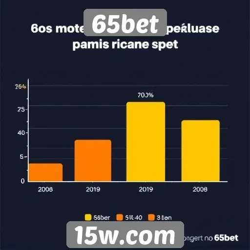 Estatísticas de usuários ativos no 65bet